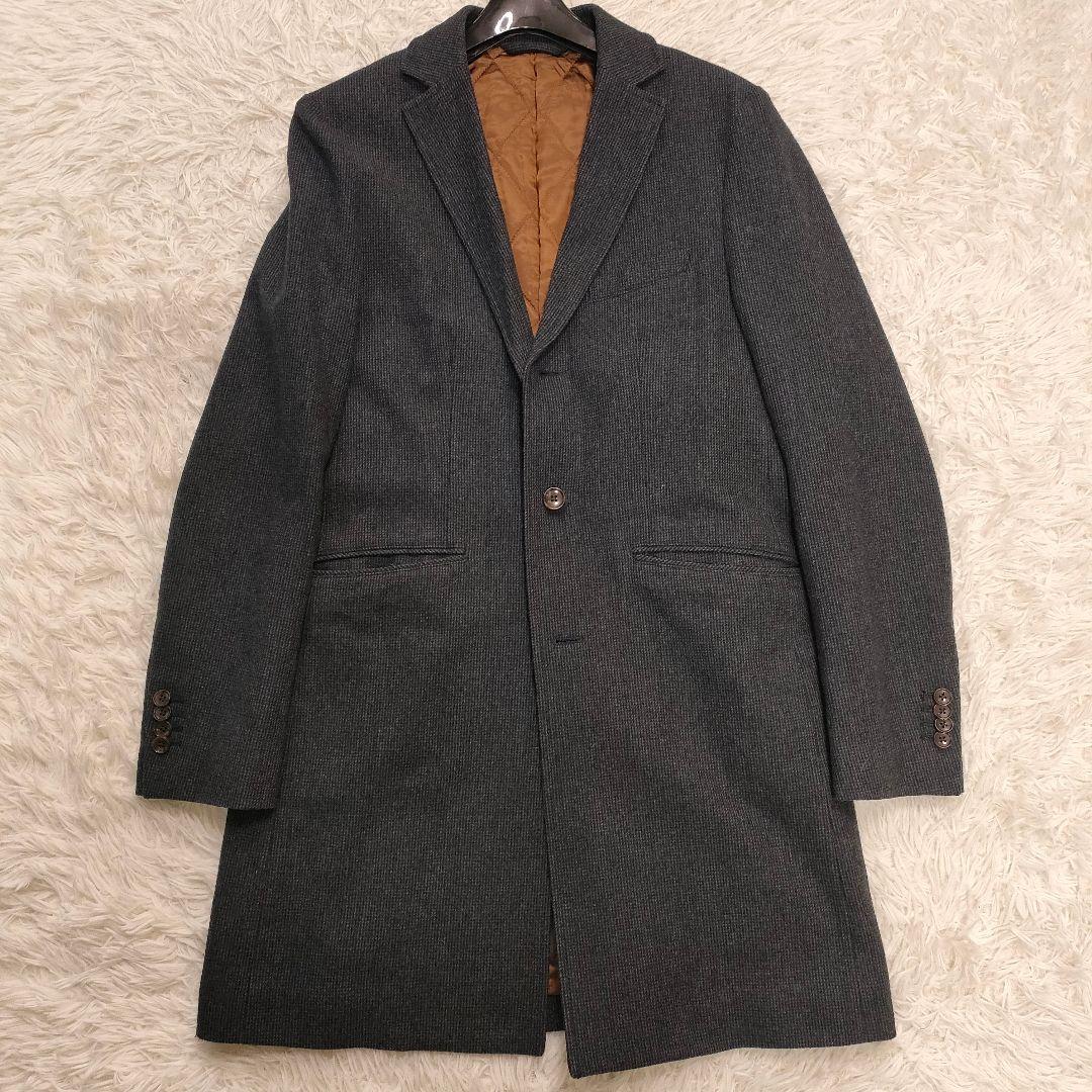 アバハウス チェスターコート ロング キルティング イタリア製生地 BalliS