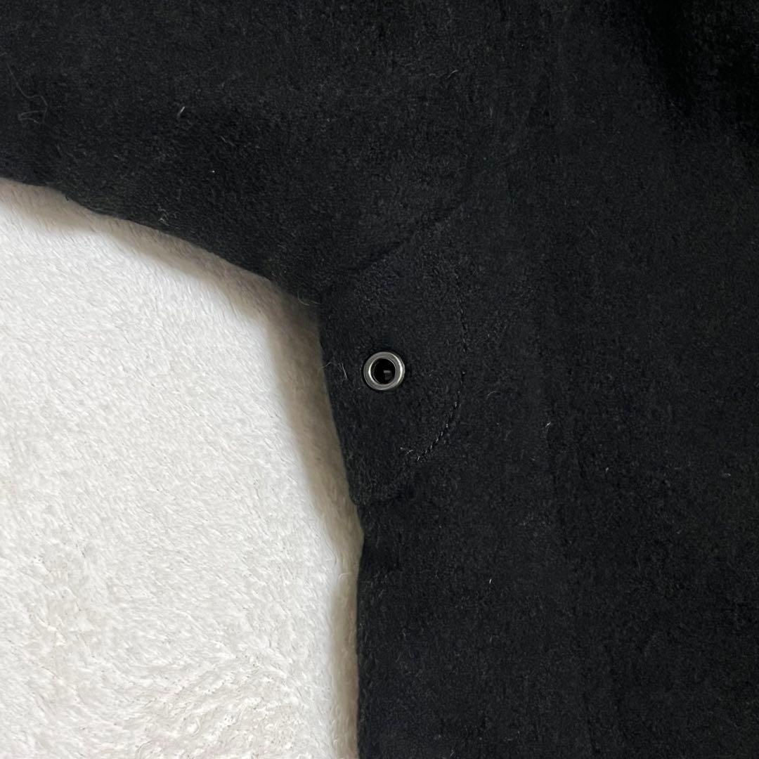 『COACH コーチ』ダッフルコート メルトン ジップアップ ネイビー フード