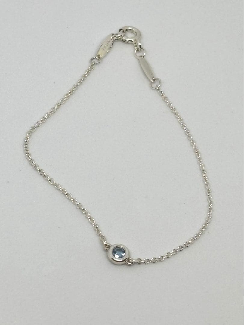 ティファニー　エルサ　カラー バイ ザ ヤード アクアマリン ブレスレット