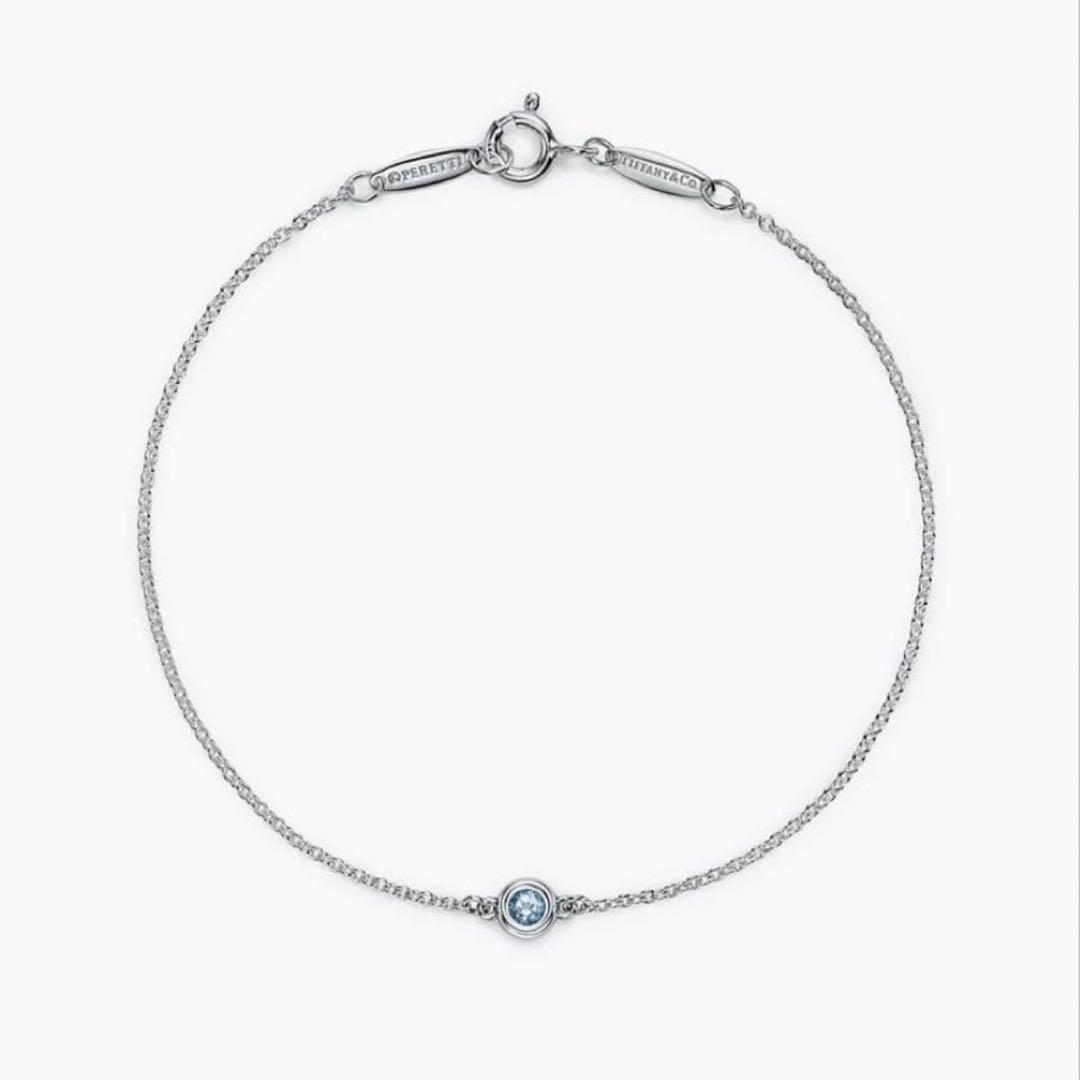 ティファニー　エルサ　カラー バイ ザ ヤード アクアマリン ブレスレット