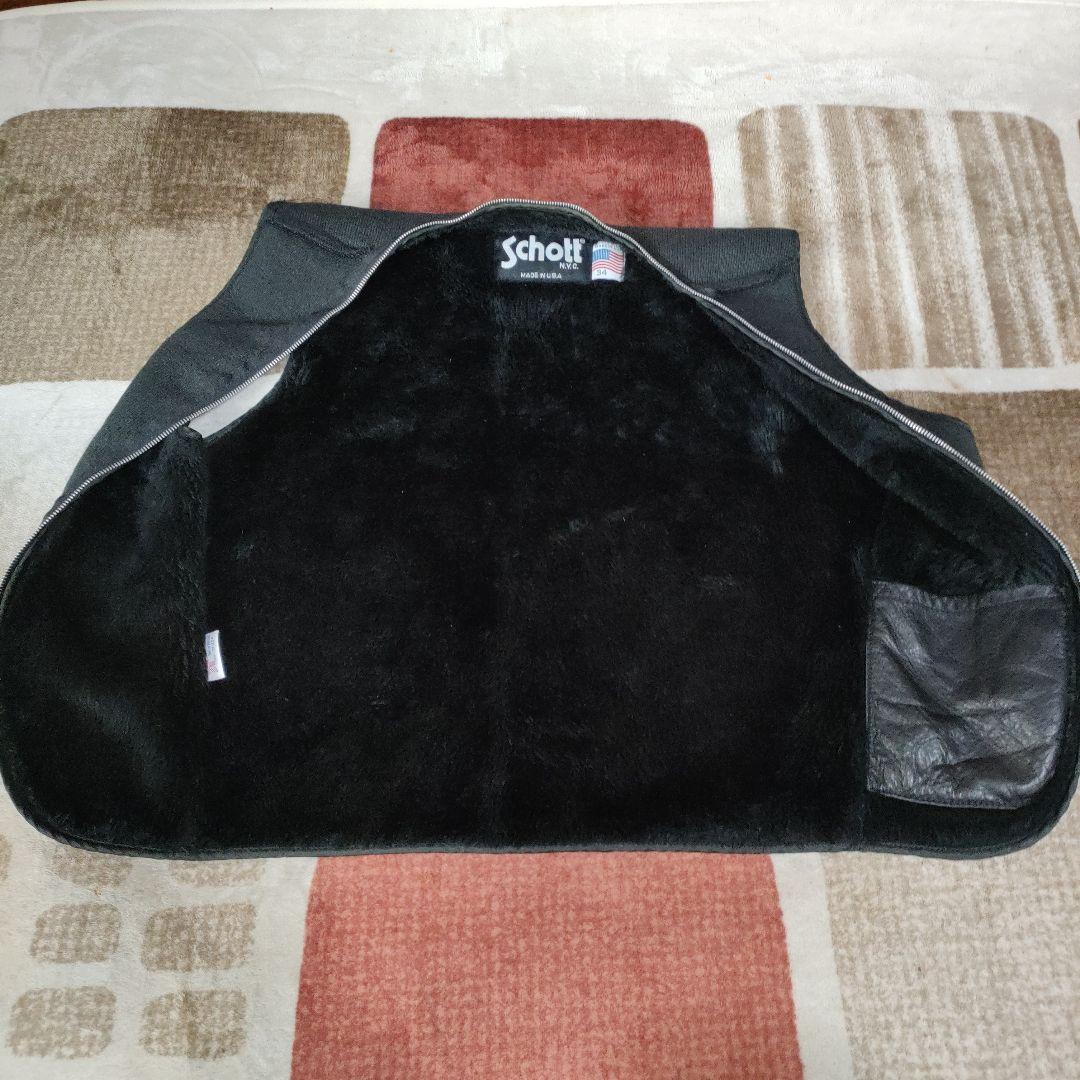 美品 Schott純正 ボアインナーライナー サイズ34 ブラック - メルカリ
