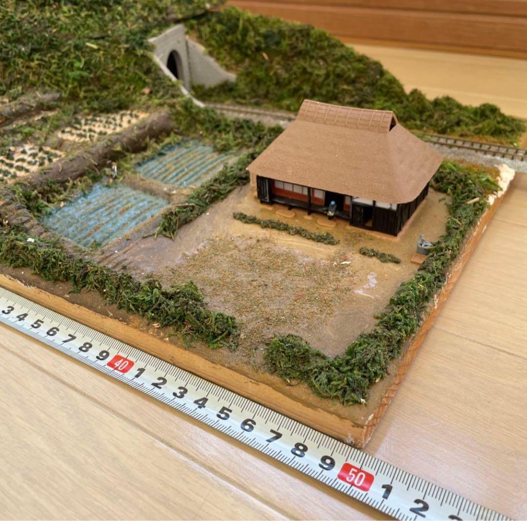 Nゲージ ジオラマ 田舎の風景 山 トンネル50cm×30cm - メルカリ