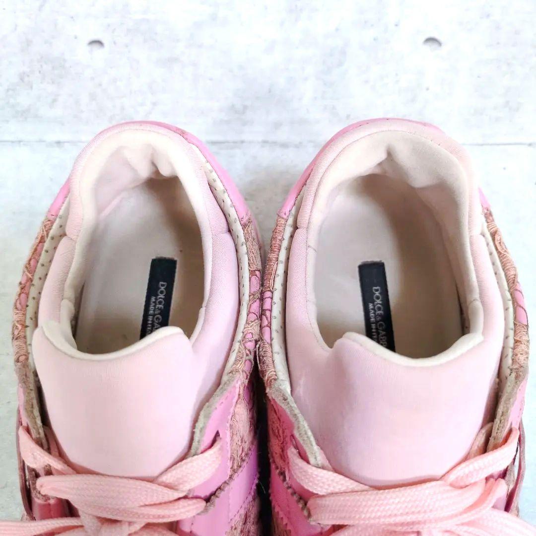 入手困難　DOLCE＆GABBANA　フラワーレーススニーカー シャークソール