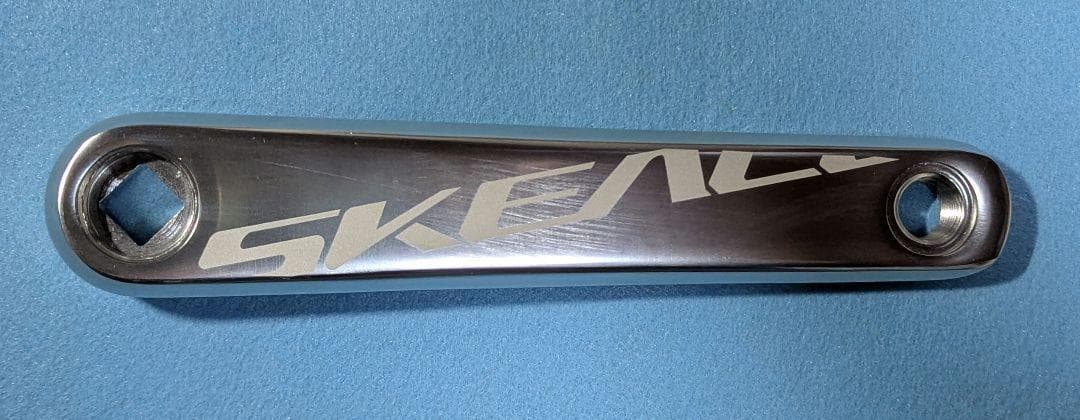 SKEACE スクエアテーパー ピスト用クランク 165mm 48T シルバー