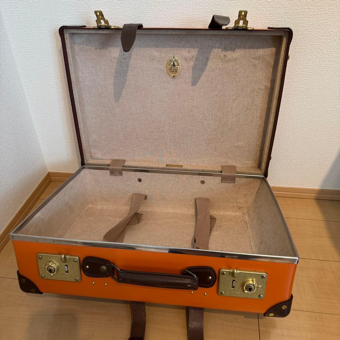 グローブトロッター センテナリー キャリーオン 2輪 オレンジ/ブラウン