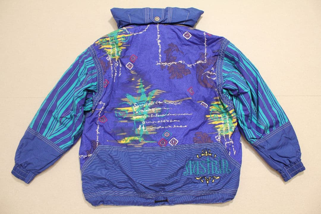 asics ヴィンテージ スキー スノーボード ウェア 青