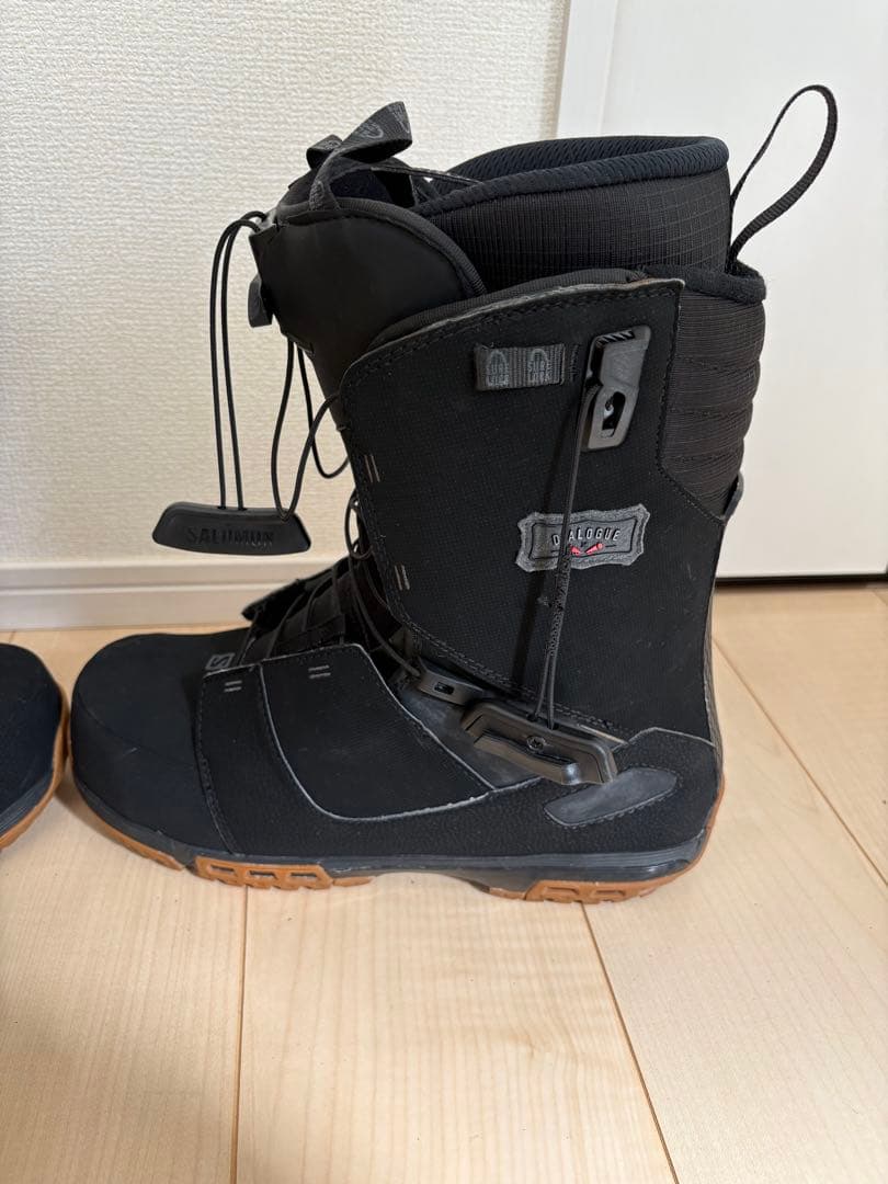 スノーボード（バートン）、ビンディング（バートン）、ブーツ（サロモン）、ゴーグル