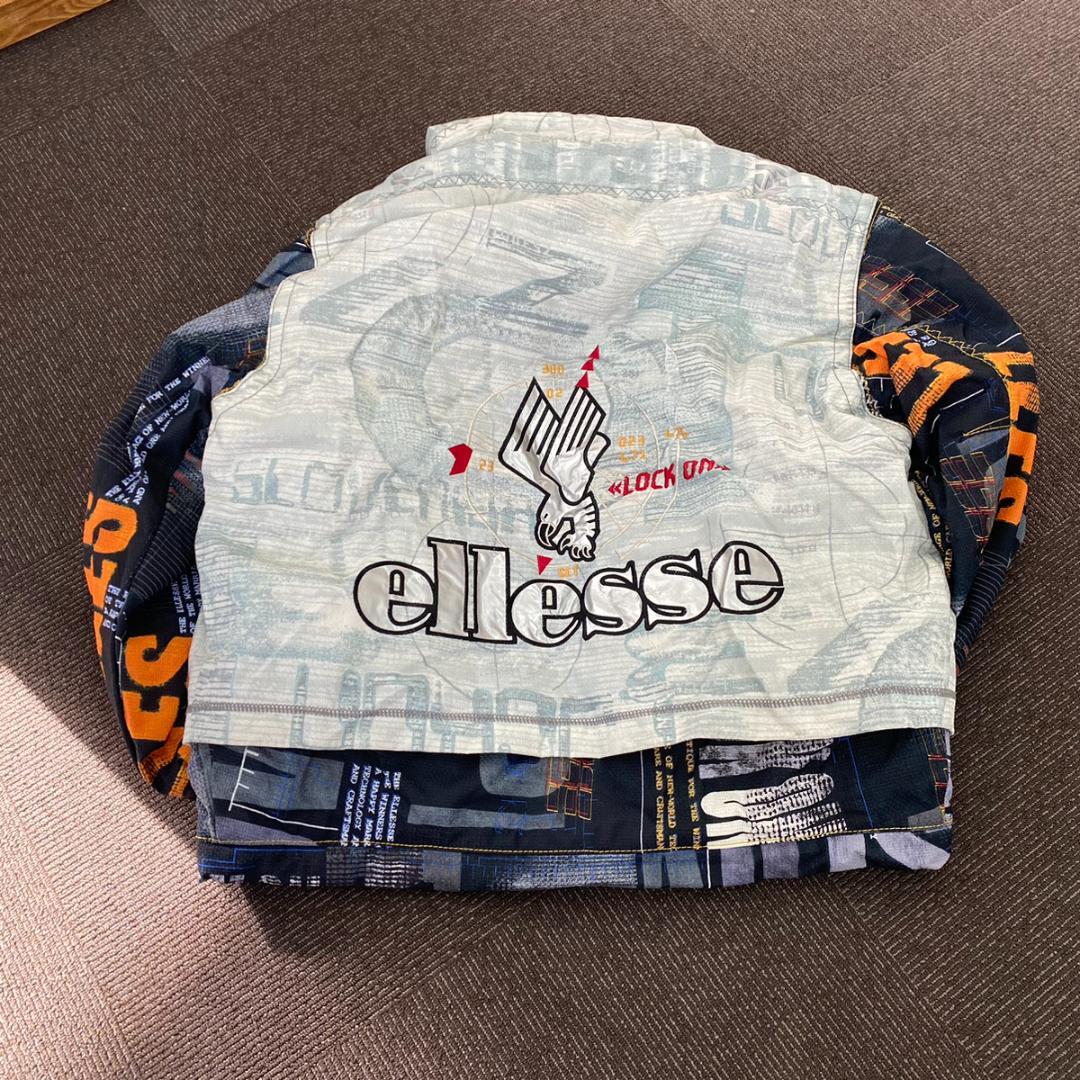 上下セット ellesse エレッセ スキーウェア M ヴィンテージ ワッペン