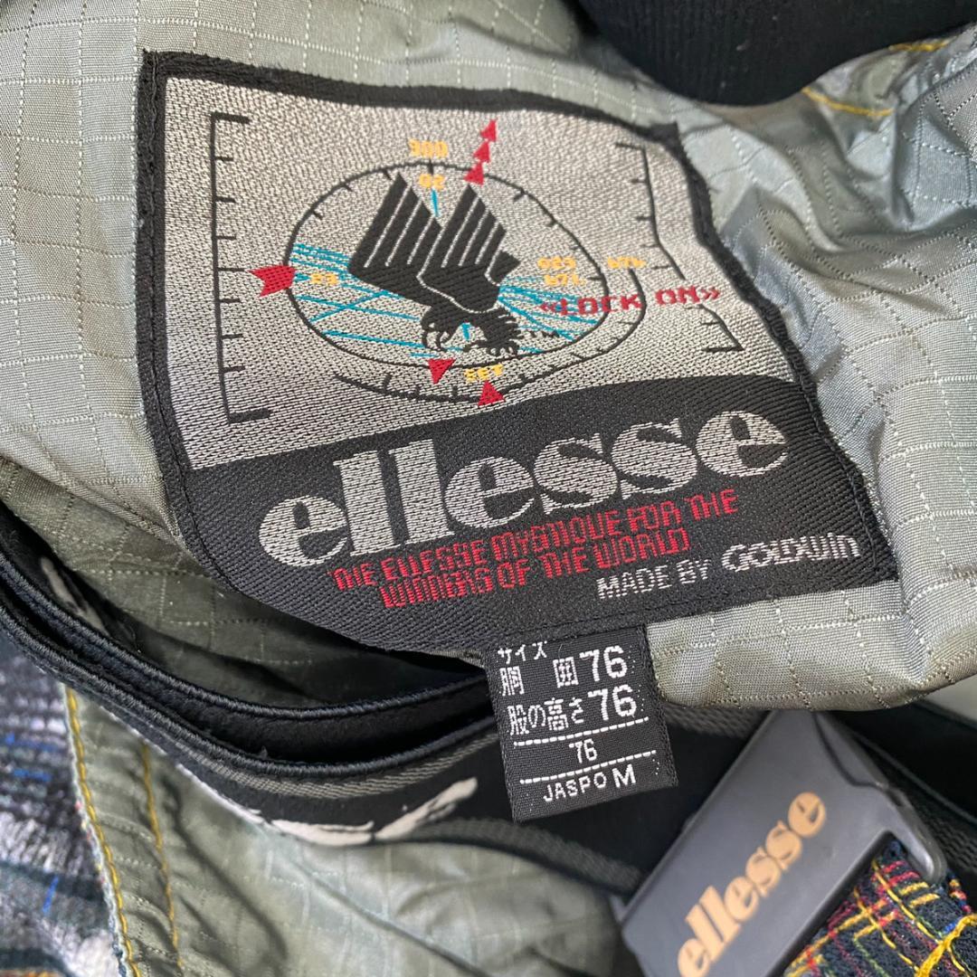 上下セット ellesse エレッセ スキーウェア M ヴィンテージ ワッペン