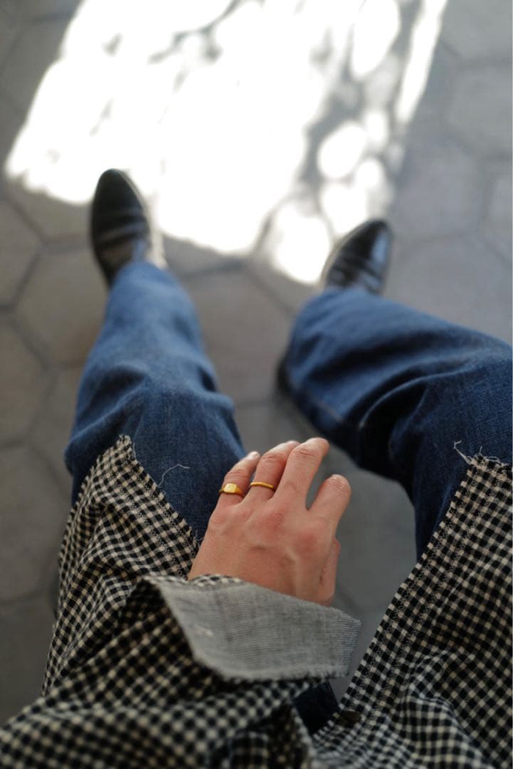 柿乃葉別注　blackbird　 “裁ち切り”シャツ