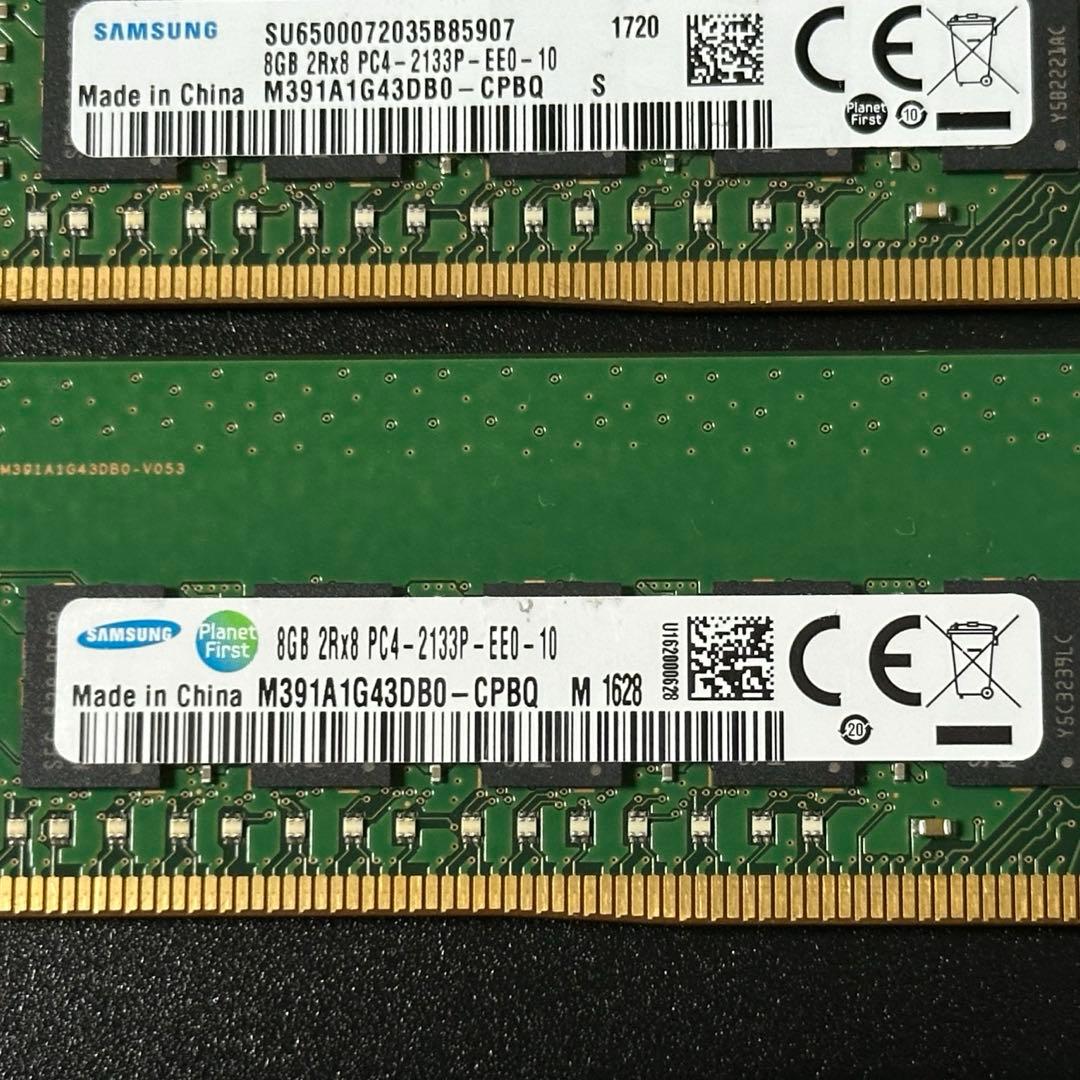 【動作保証】DDR4-2133 32GB(8GB×4) サムスン p86