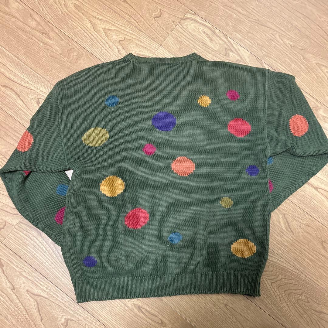 PERRY ELLIS ドット　コットンニット　90s 総柄