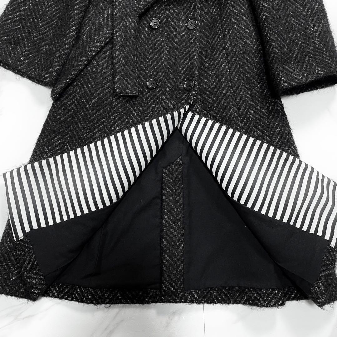 【未使用✨定価18万】ボーダーズアットバルコニー ダブルノーカラーコート 近年