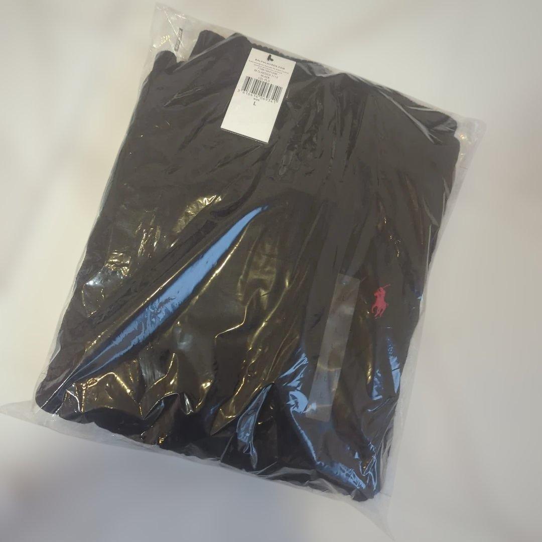 【新品】ポロラルフローレン ハーフジップ ケーブルニット ブラック L