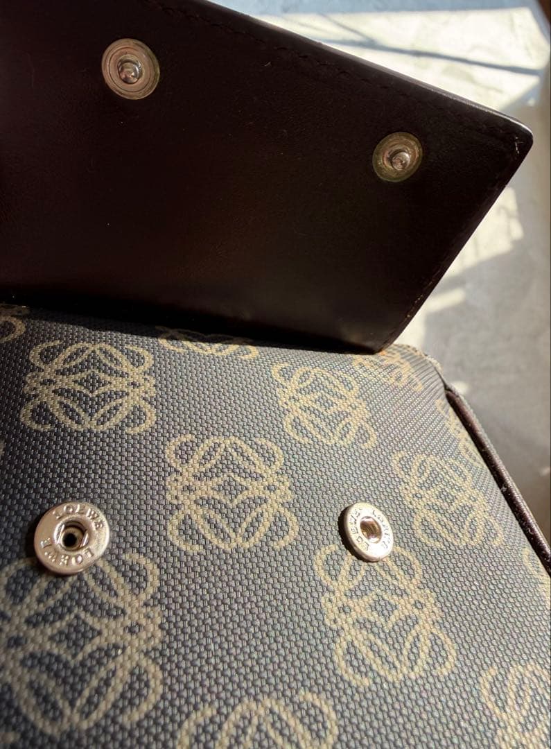 LOEWE ロエベ ヴィンテージ アナグラム キャンバス ショルダーバッグ