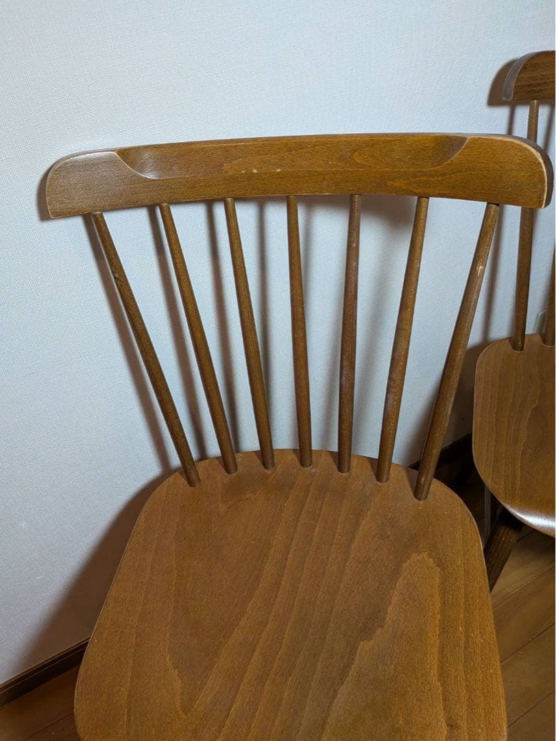 ■送料込■IDAE TON ウィンザーチェア ダイニング イス椅子2脚 木製家具