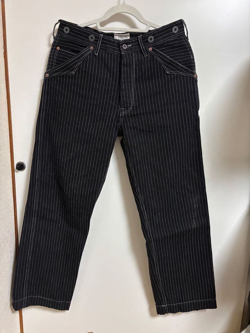 Schott ショット　オールドヒッコリー デニムパンツ　ブラック　32 M