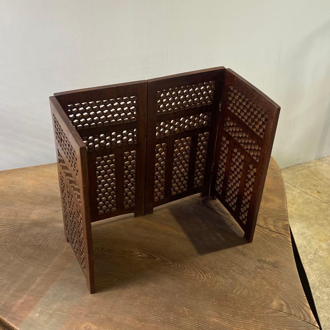 古いインドの小さな衝立 アンティーク