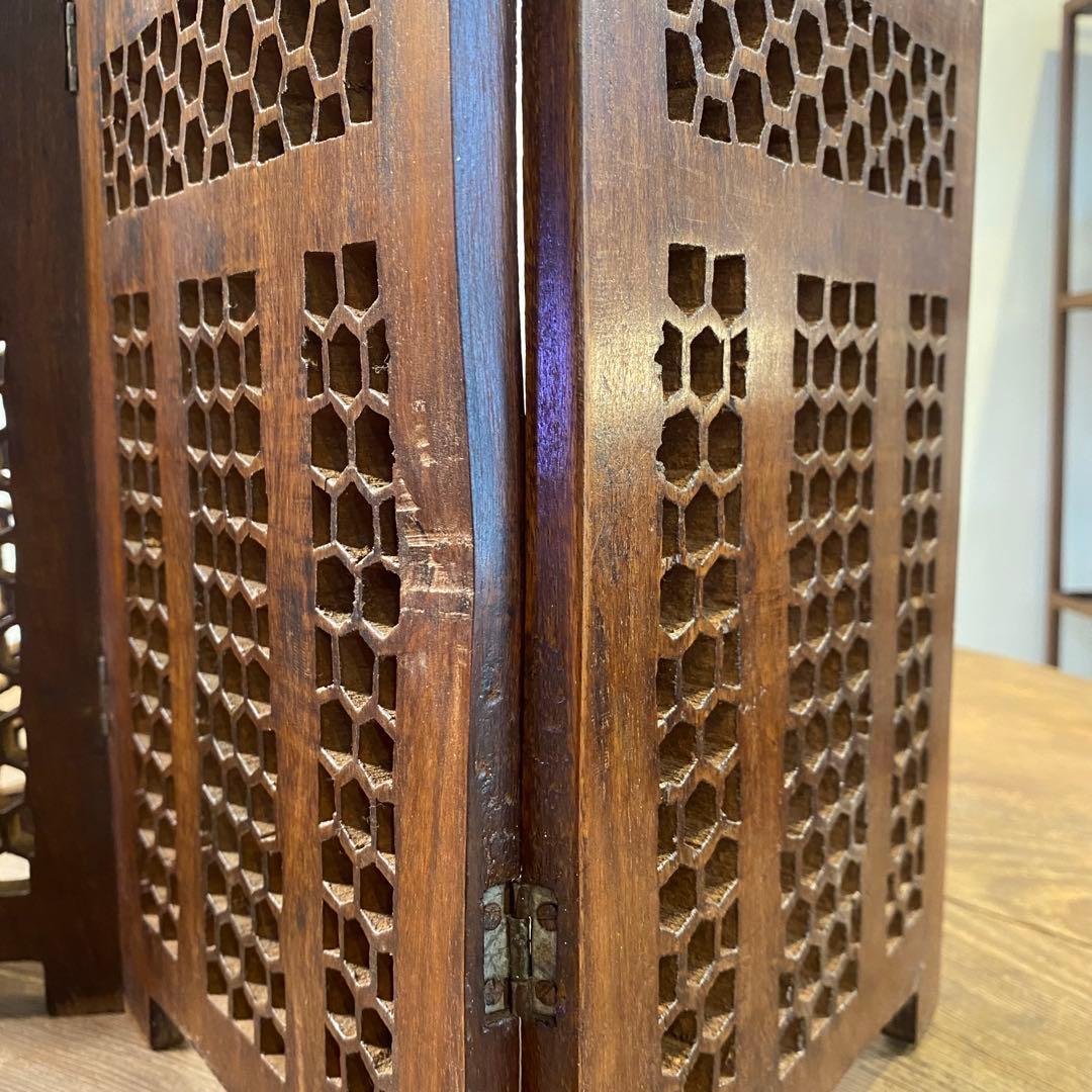 古いインドの小さな衝立 アンティーク