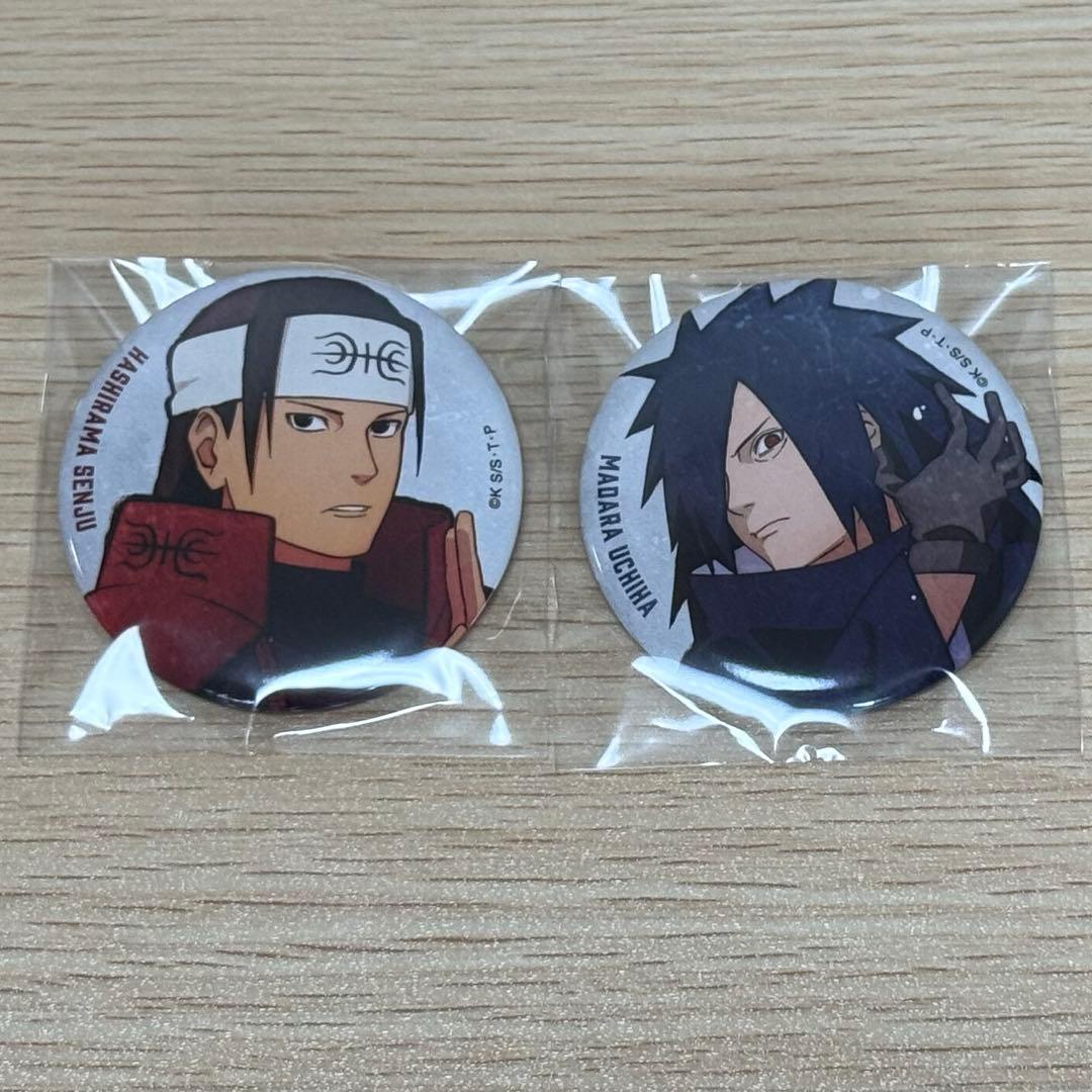 NARUTO ベースヤード 缶バッジ 柱間 マダラ baseyardtokyo - メルカリ