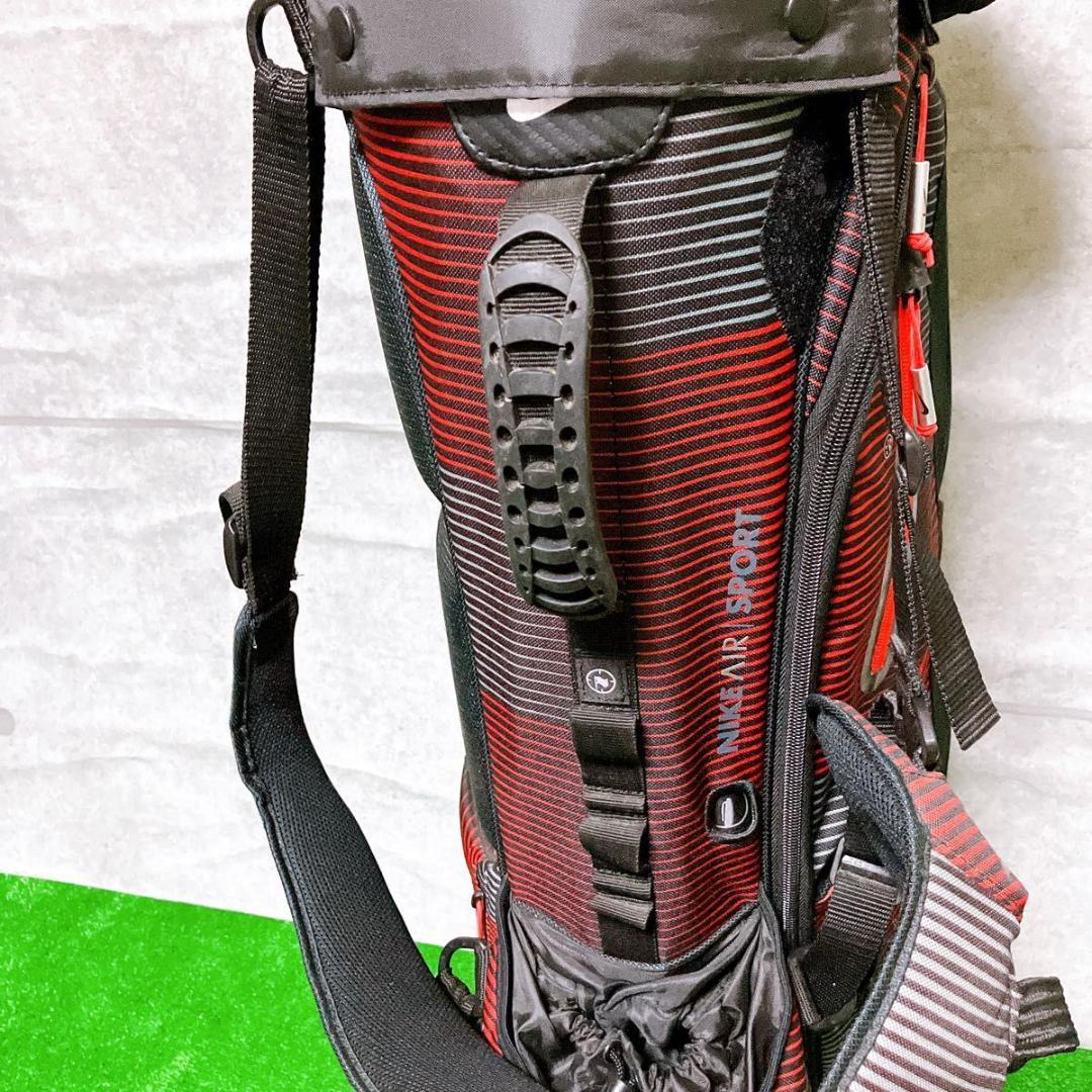 NIKE Air Sport キャディバッグ ゴルフ レッド 8.5型 軽量