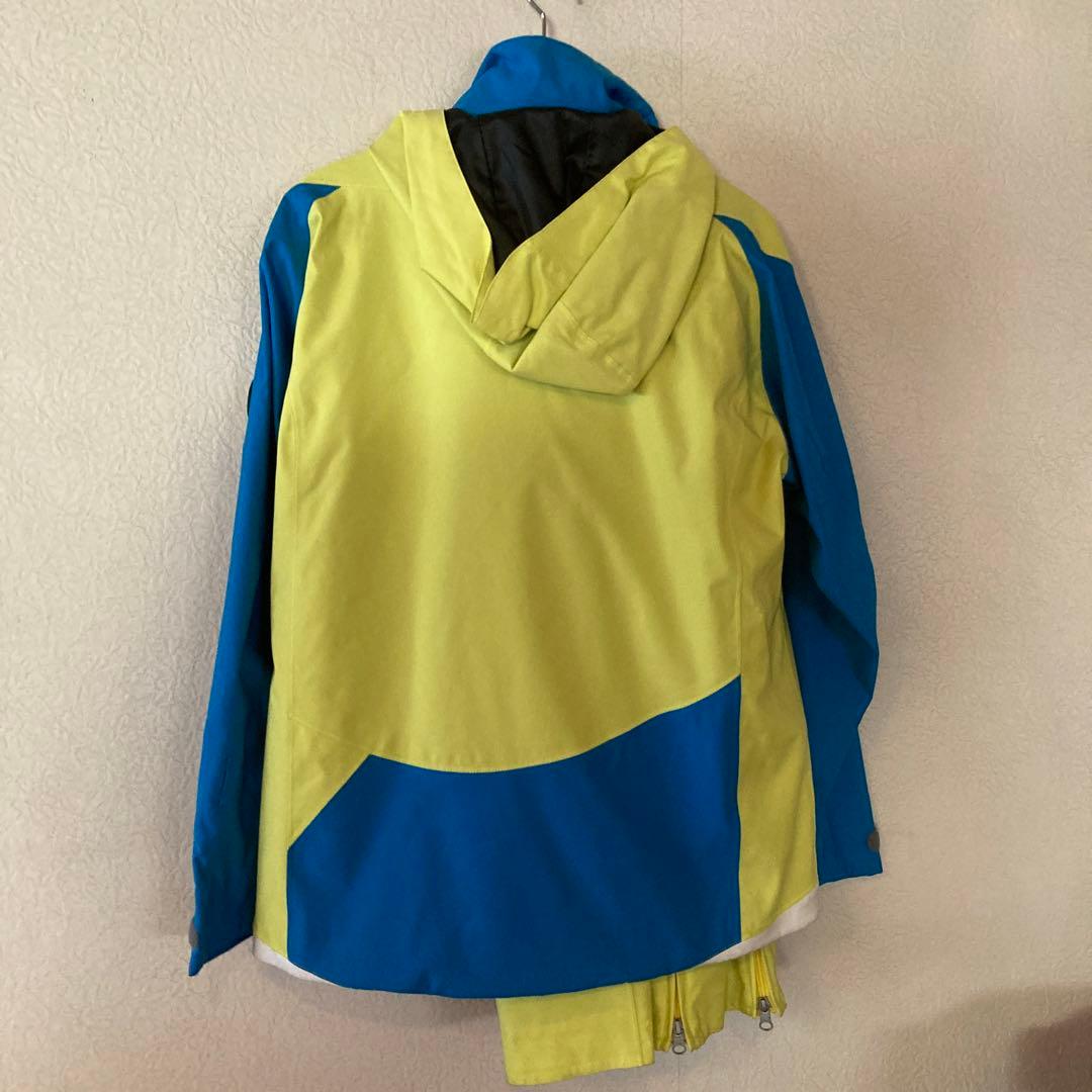 ONYONE SHELL SET JACKET イエロー/ターコイズ M