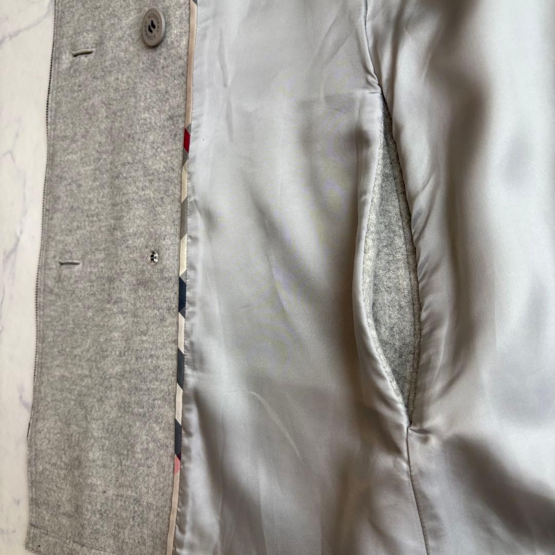 極美品 バーバリーロンドン ケープコート ポンチョ ウール Aライン フリー