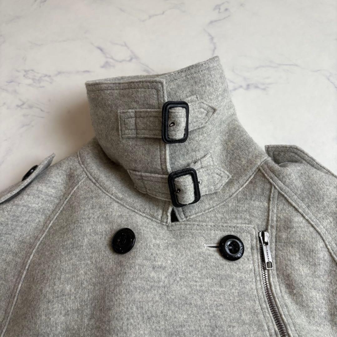 極美品 バーバリーロンドン ケープコート ポンチョ ウール Aライン フリー