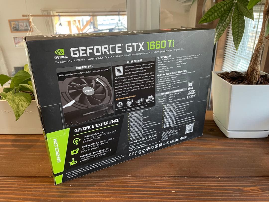 グラフィックボード・グラボ・ビデオカード MSI AERO ITX GeForce GTX 1660 Ti 6G OC