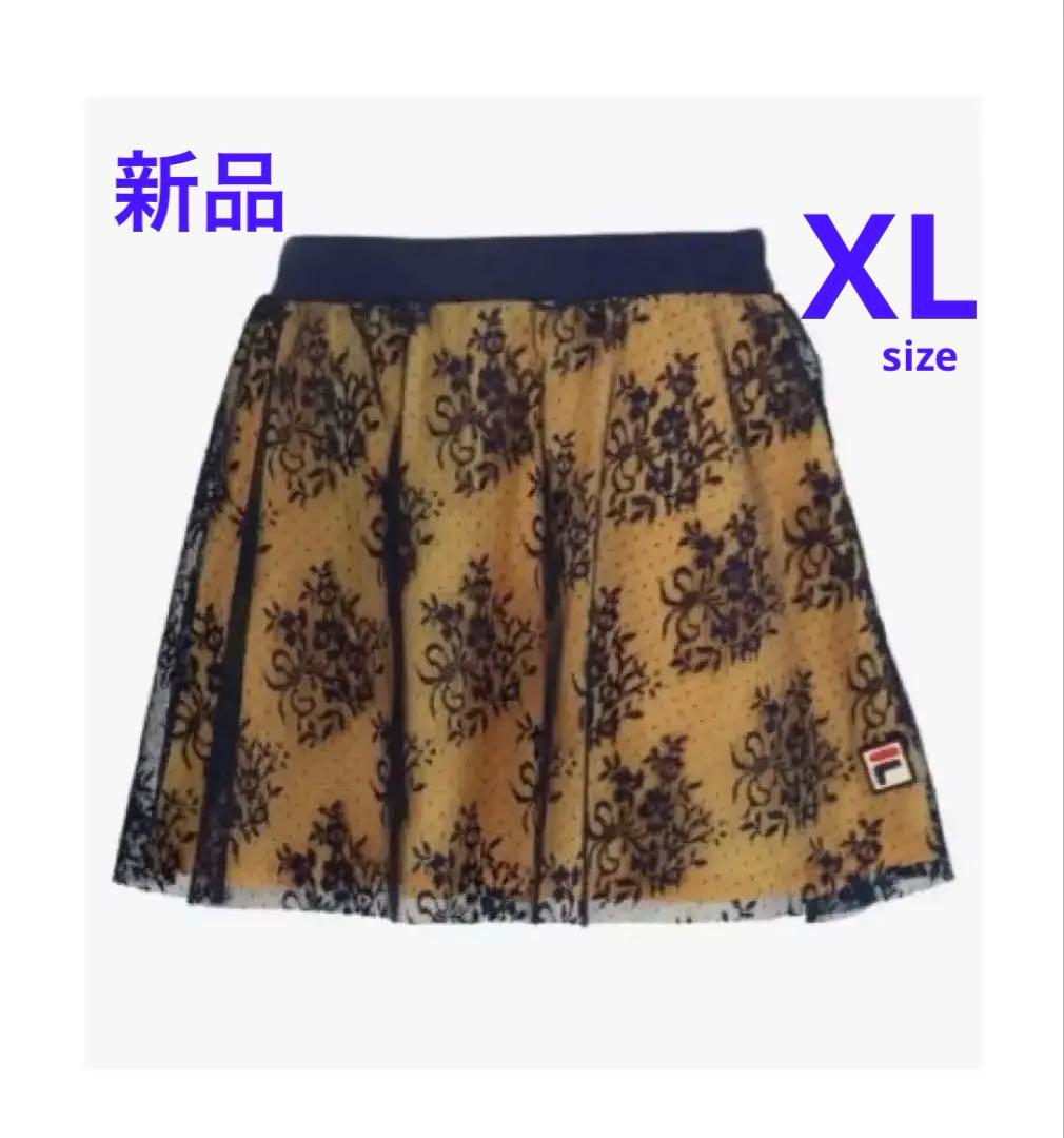 No.709 FILA 重ねチュールのゴージャス可愛い☆元気スコート☆XL☆