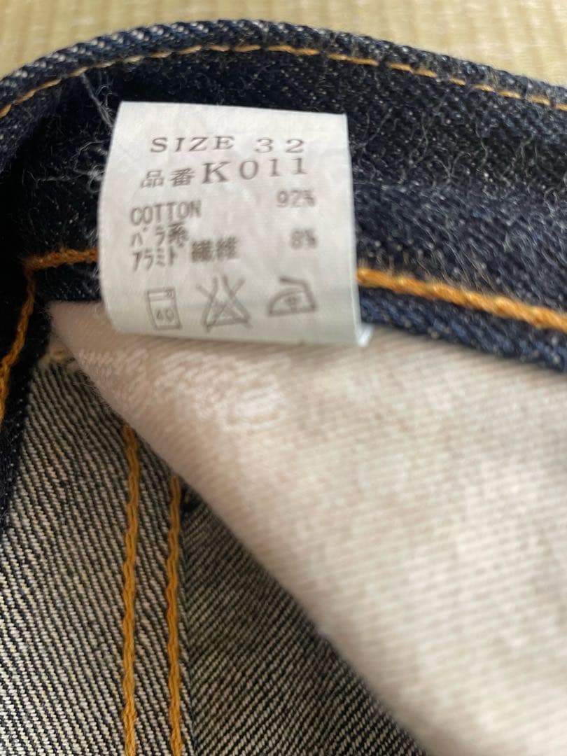 n*o様 フラットヘッド最強ケブラージーンズk011 w32