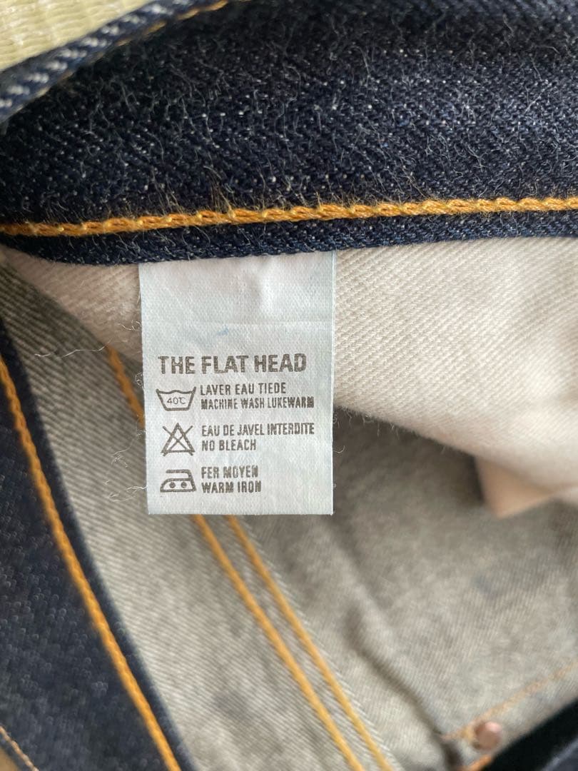 n*o様 フラットヘッド最強ケブラージーンズk011 w32