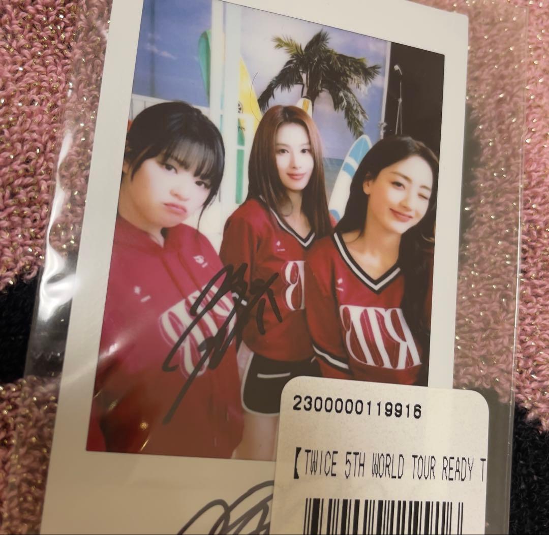 TWICE サナ ジョンヨン ジヒョ直筆サイン入りチェキ ユニット ポラ A賞