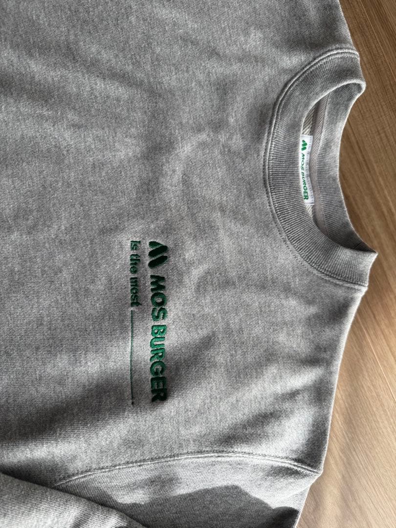 【★新品・未使用】モスバーガーは最高スウェット・グレー　Mサイズ