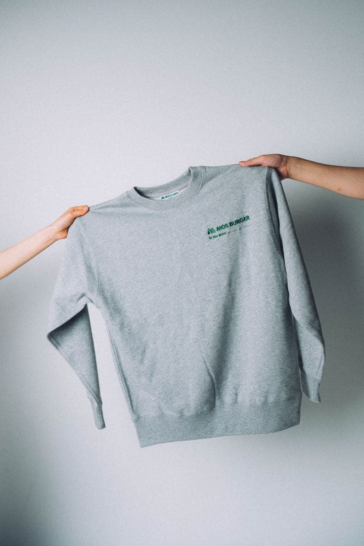 【★新品・未使用】モスバーガーは最高スウェット・グレー　Mサイズ