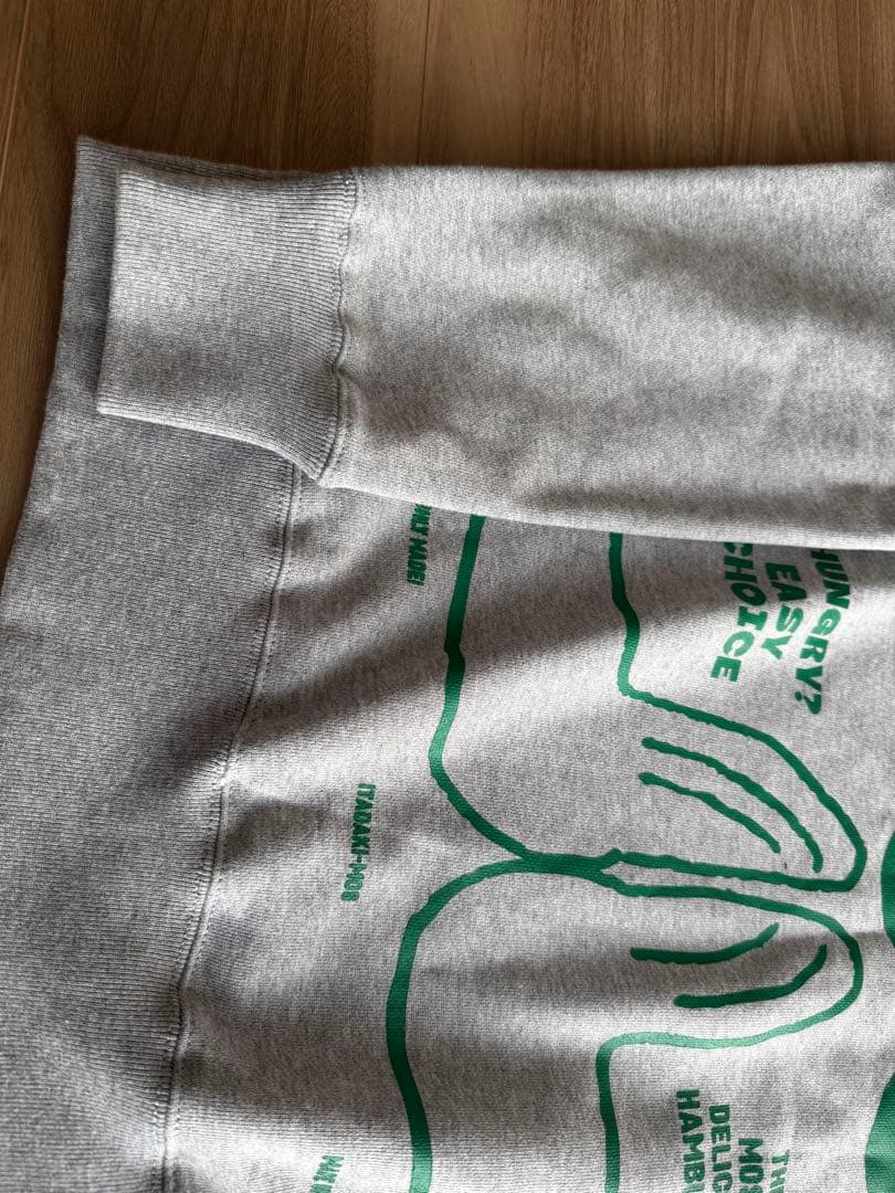 【★新品・未使用】モスバーガーは最高スウェット・グレー　Mサイズ