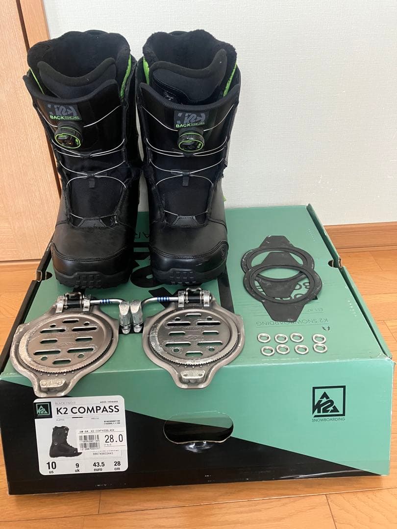 K2 CLICKER専用ステップインブーツ、バインディングセット