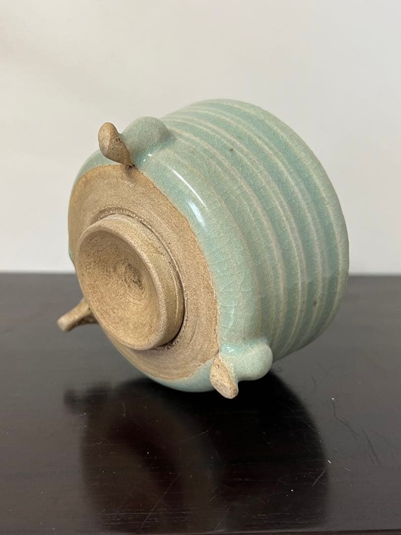 古美術 青磁三足香炉 XG2-22