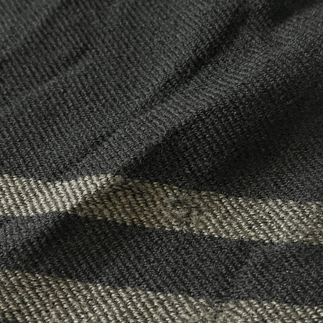 GUCCI グッチ GG柄 ウールマフラー リバーシブル ブラック×グレー系