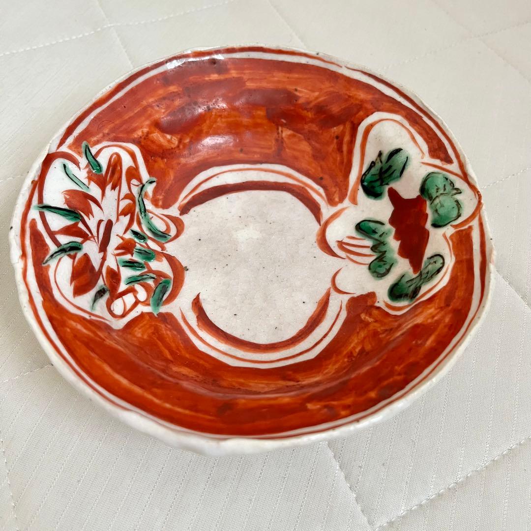 黒岩卓実 たくみ窯 赤絵 足付き 楕円鉢 和食器 - メルカリ