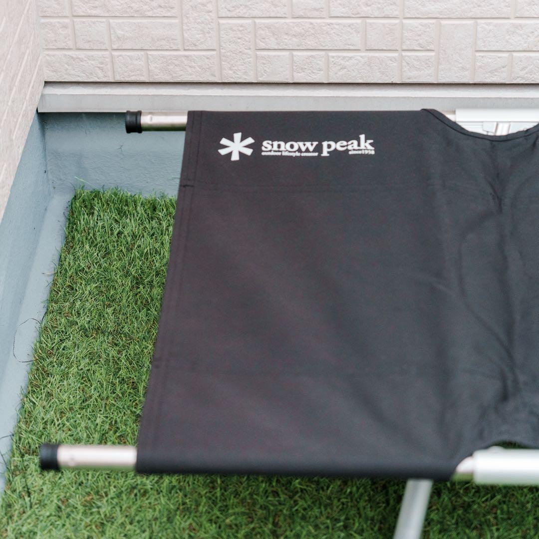 【雪峰祭2023春】スノーピークコット ハイテンションブラック+床面保護カバー