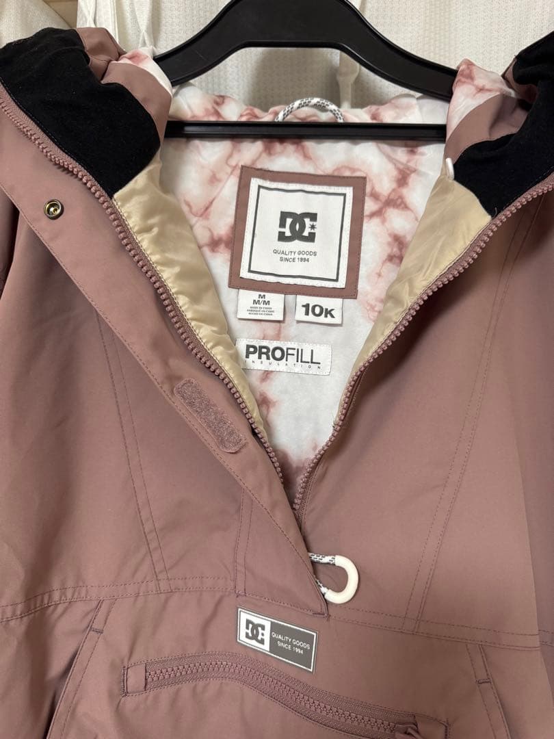 【新品未使用】DC スノボウェア レディース M 防水アノラック ピンクベージュ