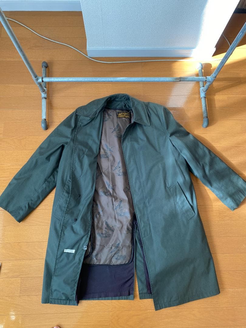 Eddie Bauer ステンカラーコート オリーブグリーン ビンテージ