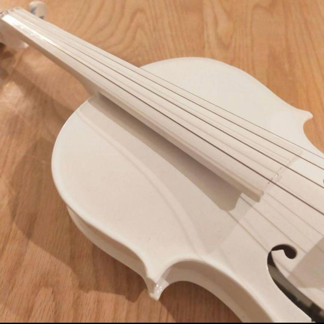 KINGLOS 白 4/4 ソリッドウッド カラード シンプル バイオリン