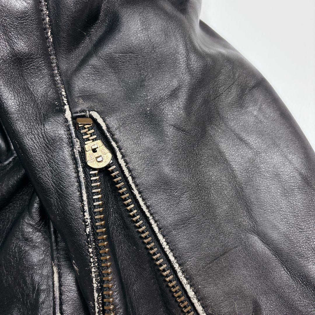 【XL相当】80's vanson TYPE-B シングルライダースジャケット