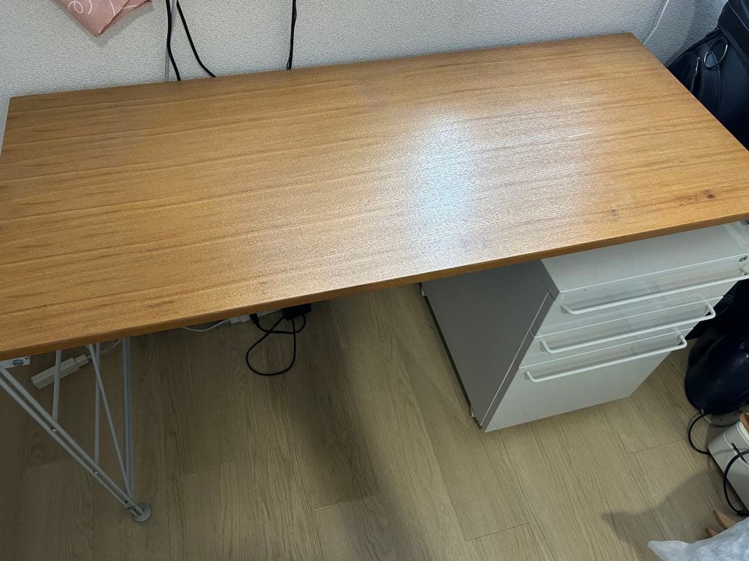 B*t様 【無印良品】スチールユニットデスク　タモ材