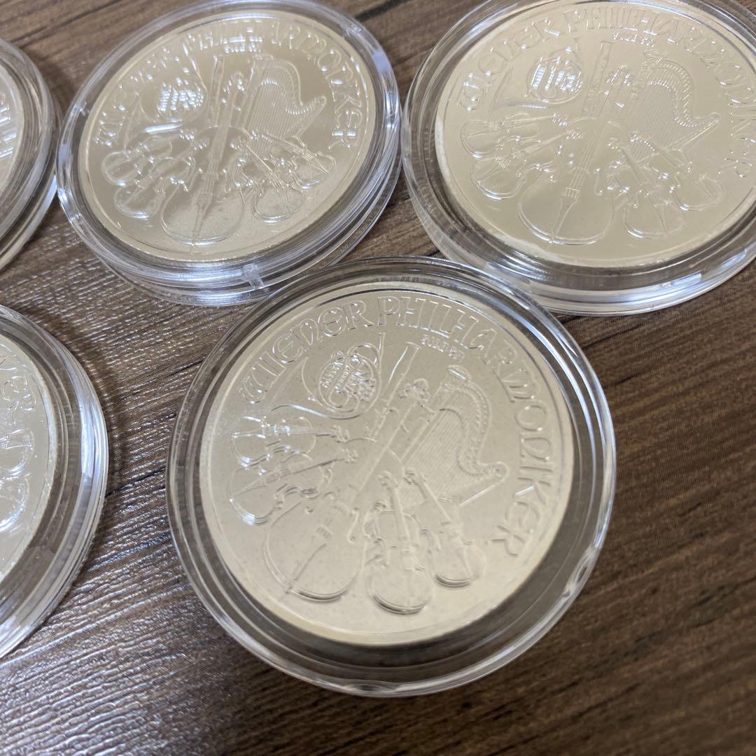 純銀　1オンス 5枚セット 2024 オーストリア　ウィーン・フィルハーモニー