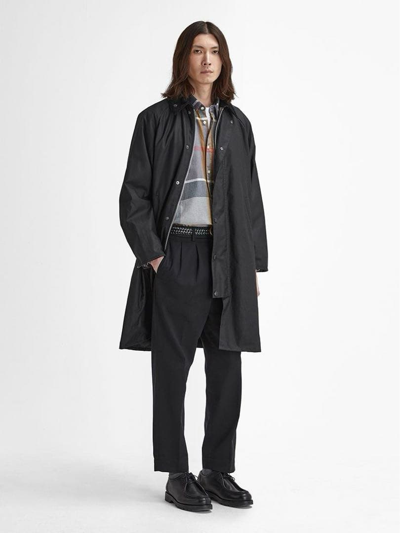 Barbour バブアーEXMOOR エクスモア ミドル レングス コート 黒M