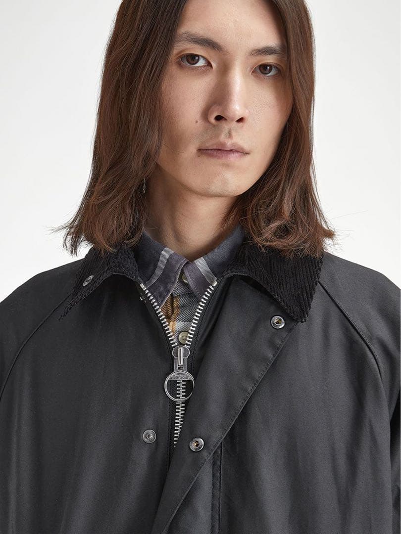 Barbour バブアーEXMOOR エクスモア ミドル レングス コート 黒M