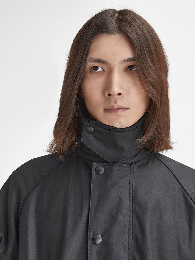 Barbour バブアーEXMOOR エクスモア ミドル レングス コート 黒M
